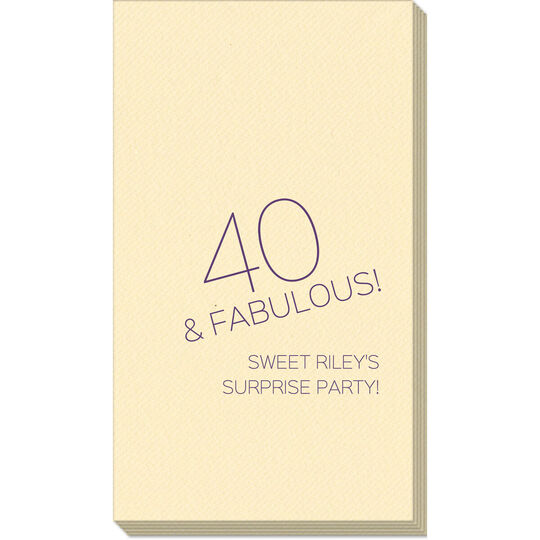 40 & Fabulous Linen Like Guest Towels